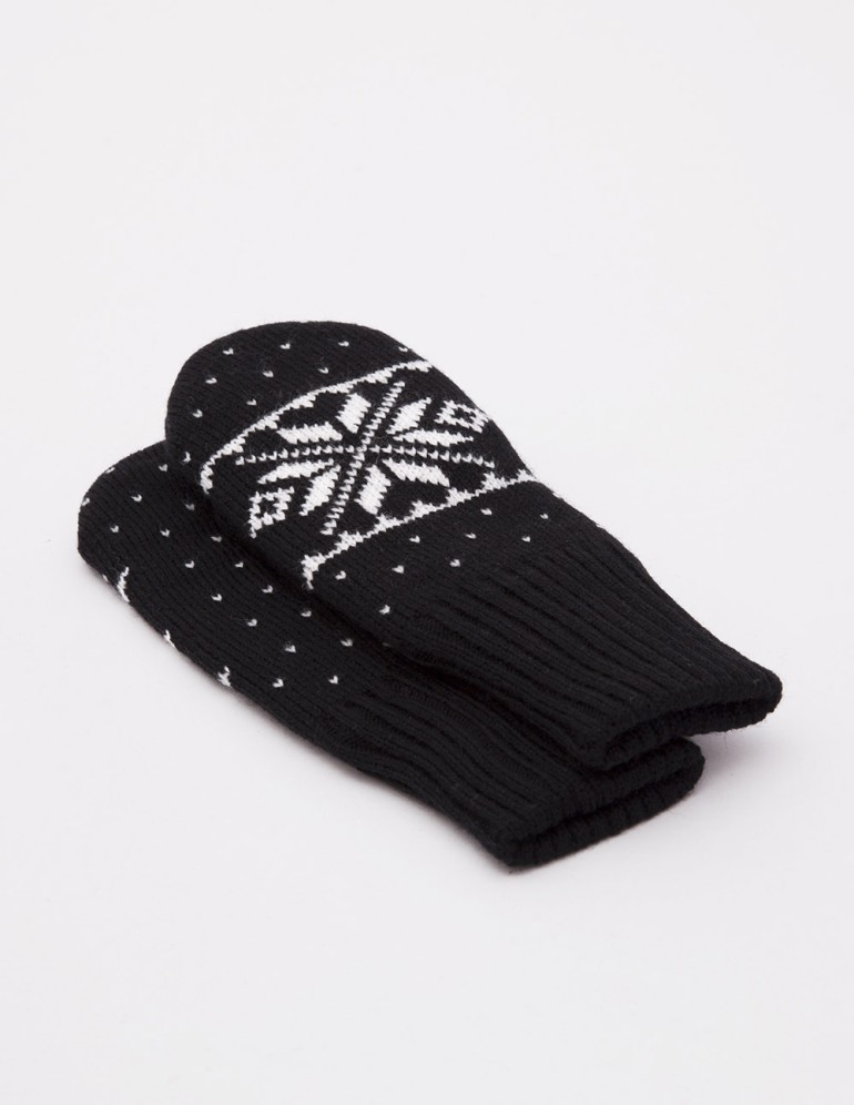 Детские варежки со снежинкой - фото2