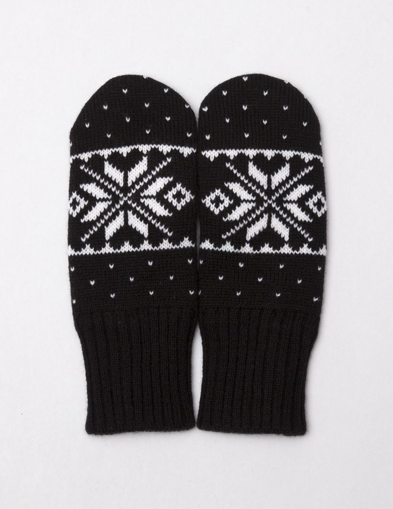 Детские варежки со снежинкой - фото3