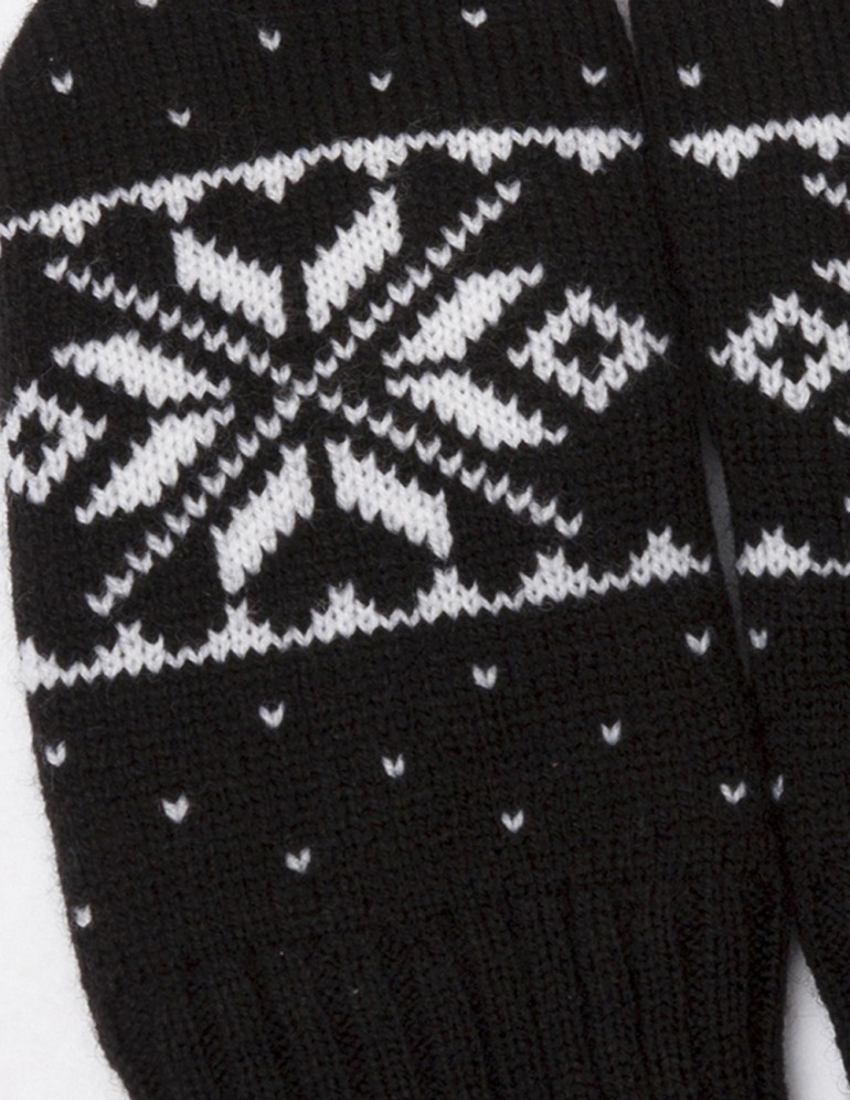 Детские варежки со снежинкой - фото5