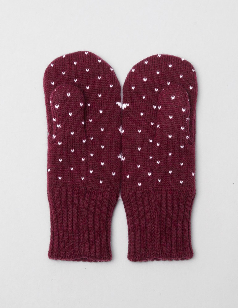 Детские варежки со снежинкой - фото4