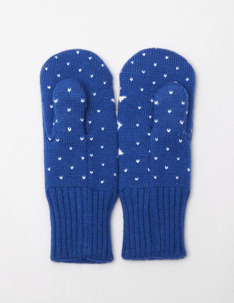 Детские варежки со снежинкой - фото4