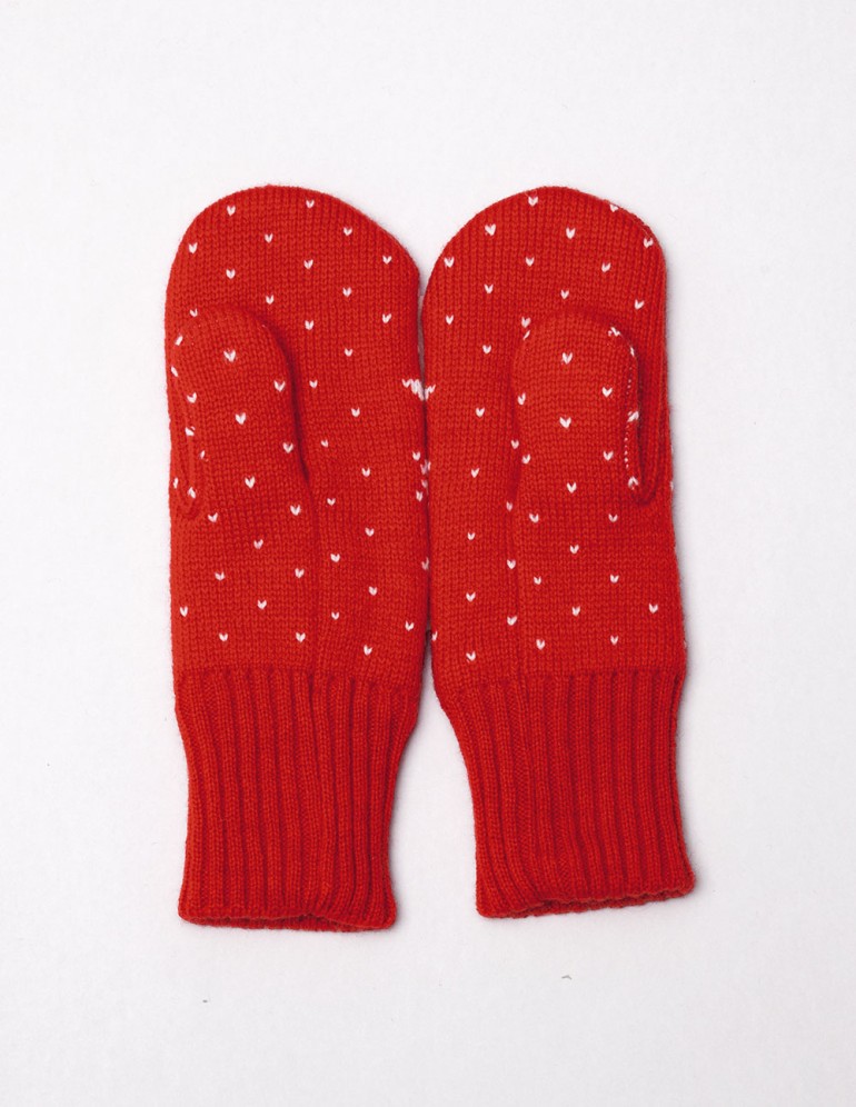 Детские варежки с оленями - фото4