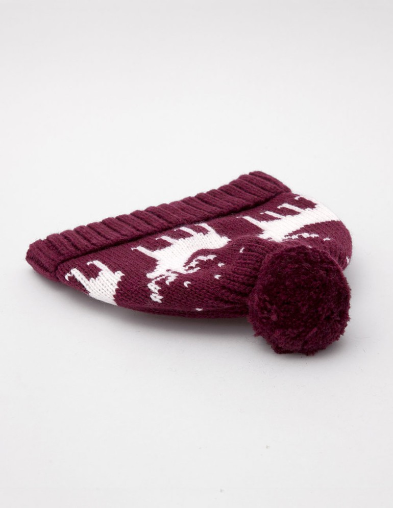 Детская шапка с оленями - фото4