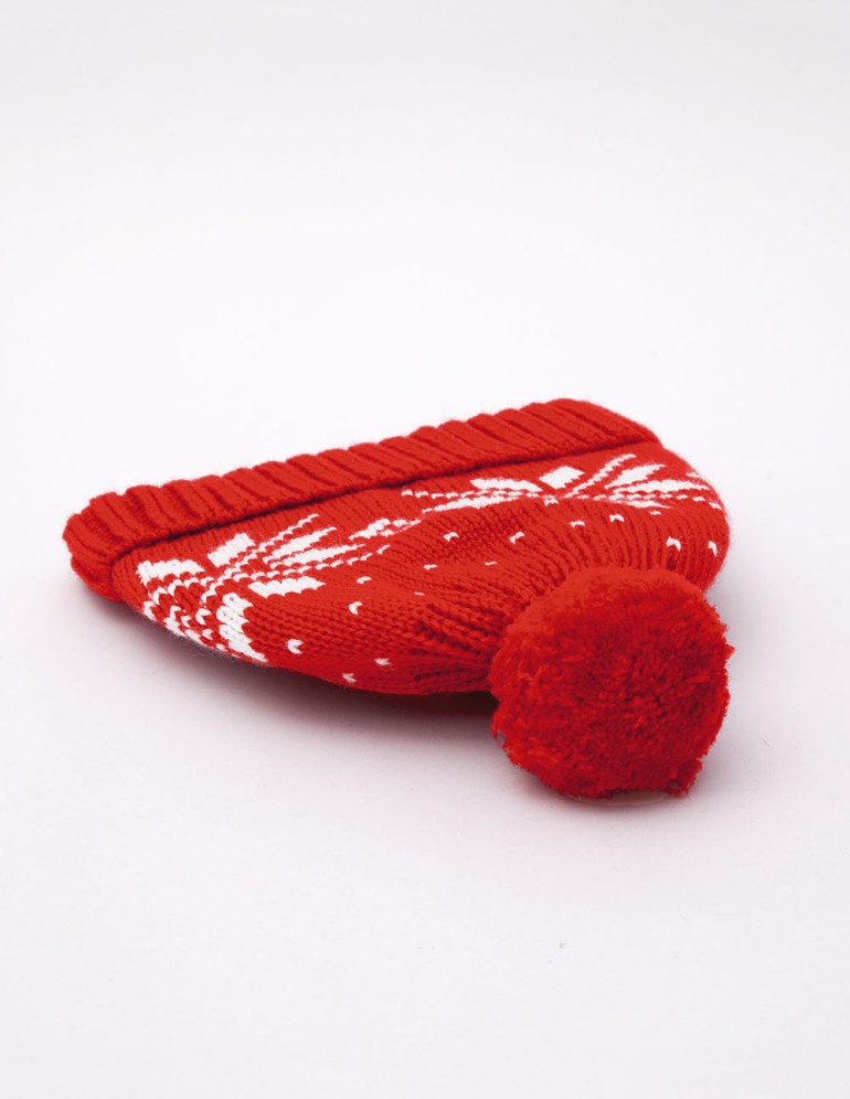 Детская шапка со снежинками - фото4