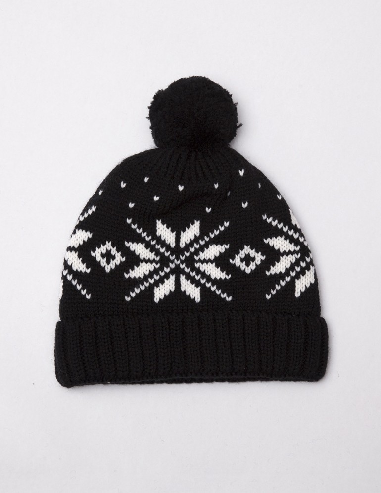 Детская шапка со снежинками - фото3