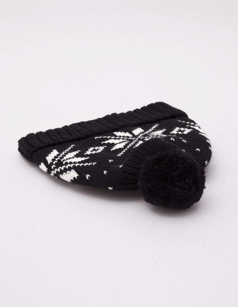 Детская шапка со снежинками - фото4