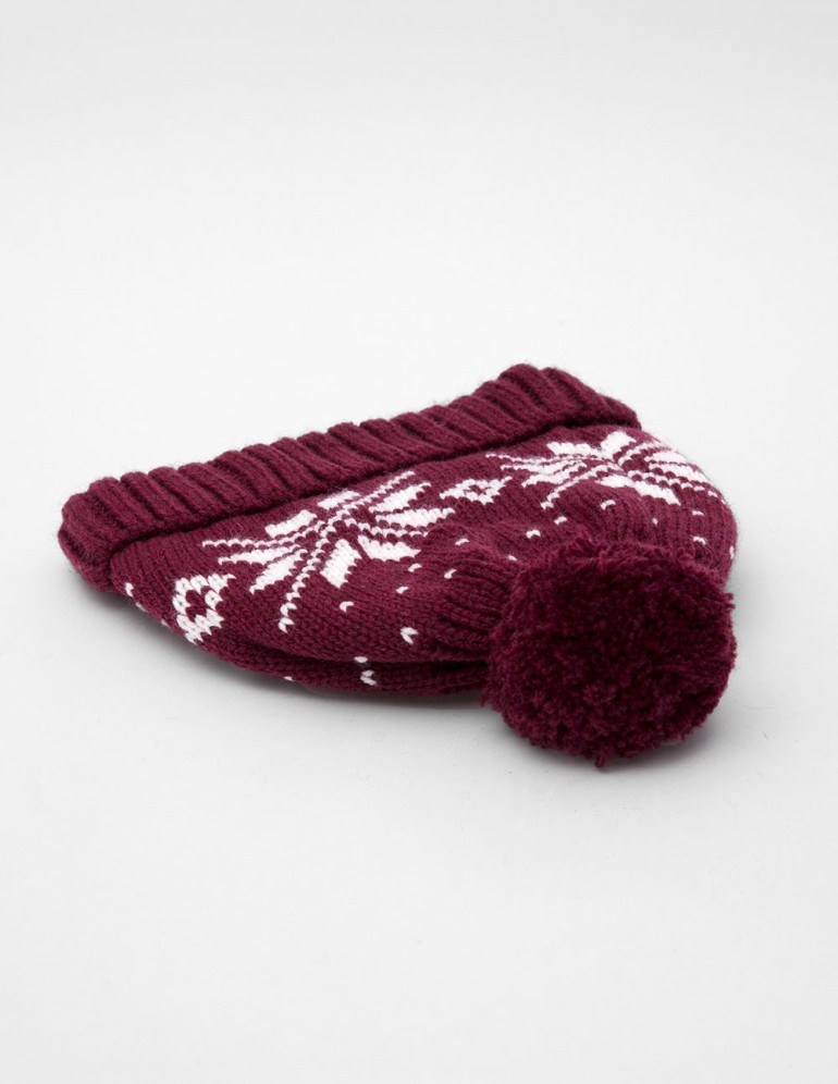 Детская шапка со снежинками - фото4