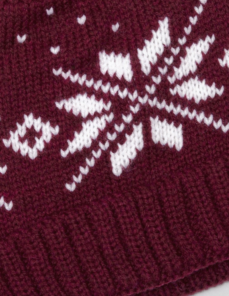 Детская шапка со снежинками - фото5