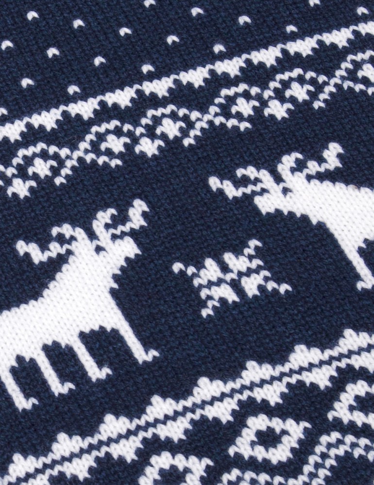 Детский шарф с оленями - фото5