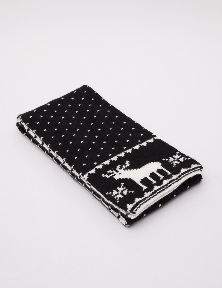 Детский шарф с оленями - фото2