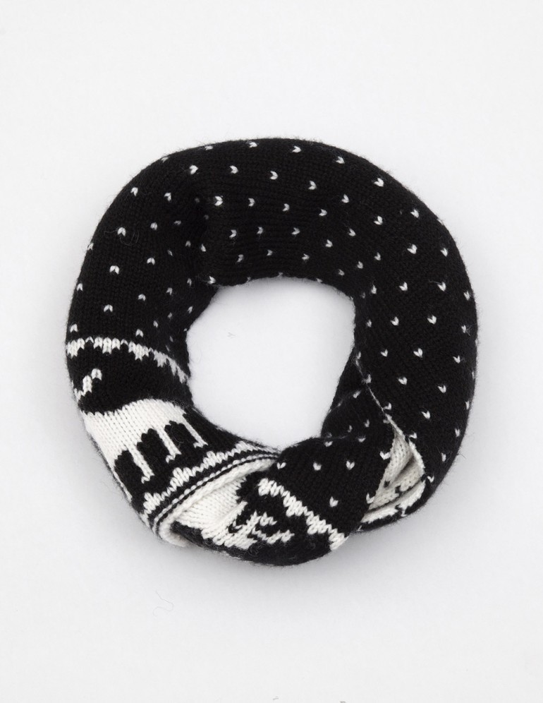 Детский шарф с оленями - фото3