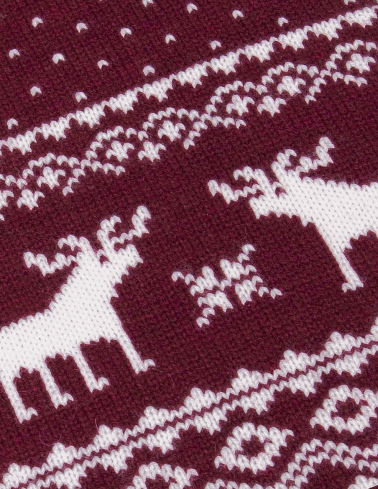 Детский шарф с оленями - фото5