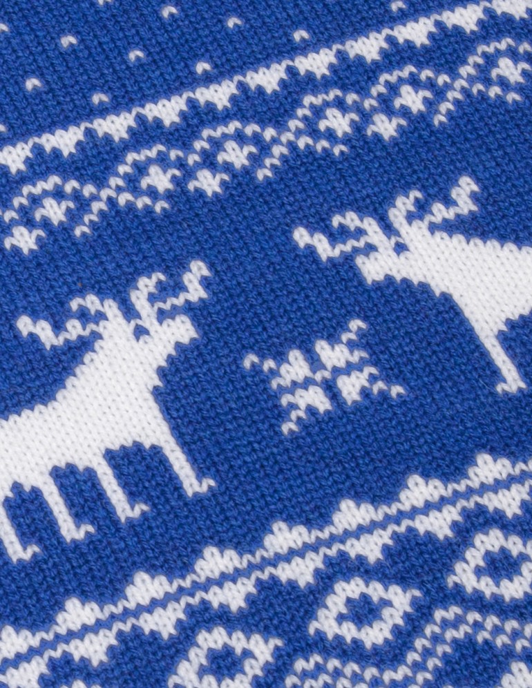 Детский шарф с оленями - фото5