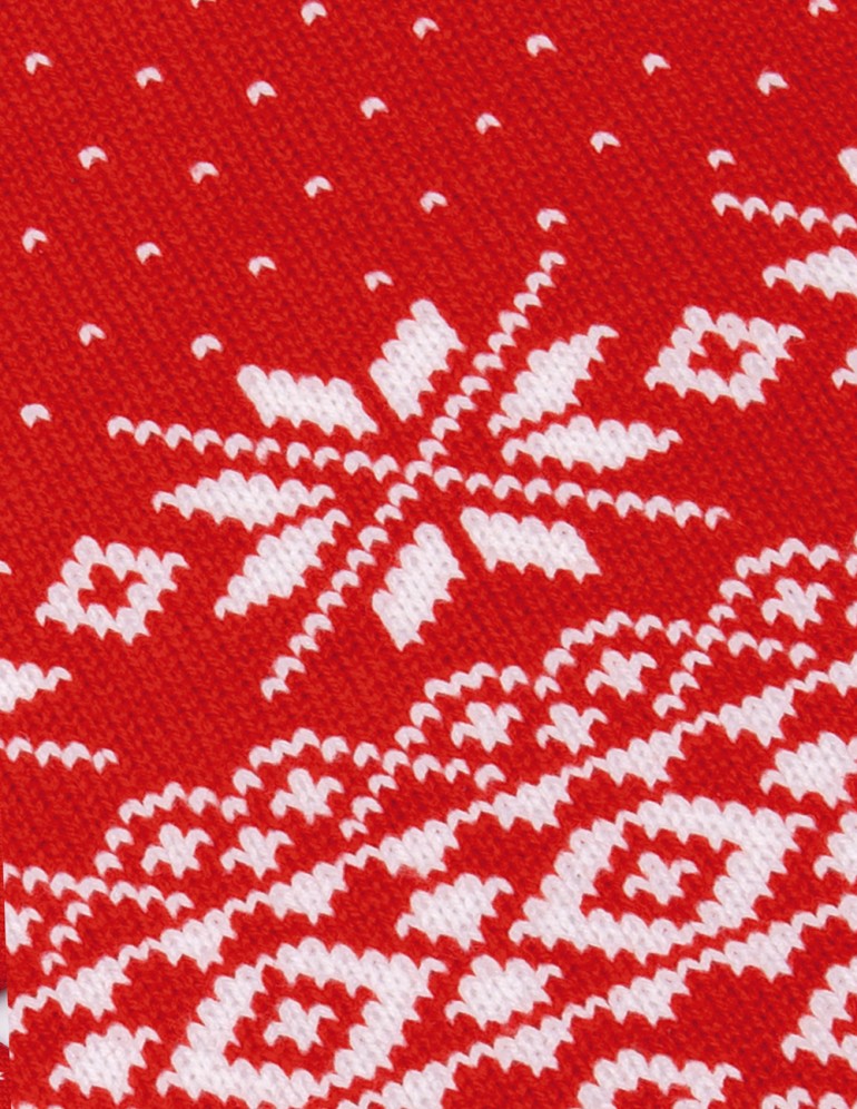 Детский шарф со снежинками - фото5