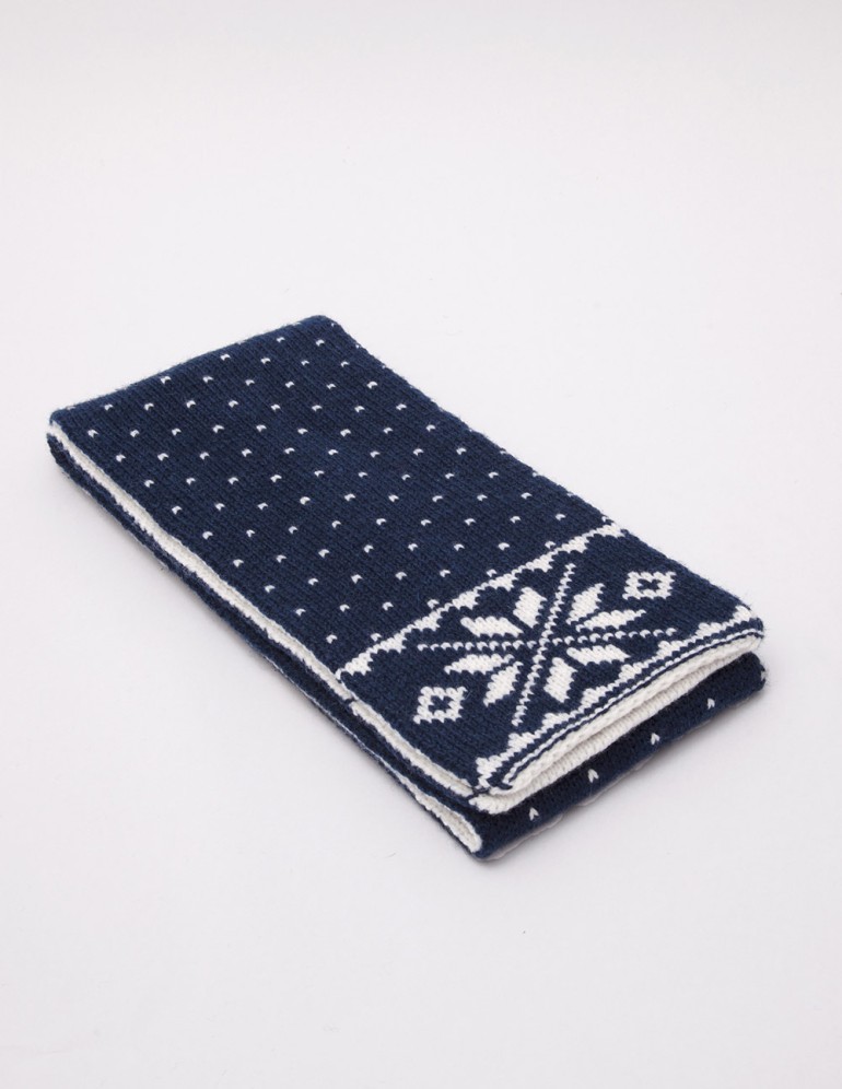 Детский шарф со снежинками - фото2