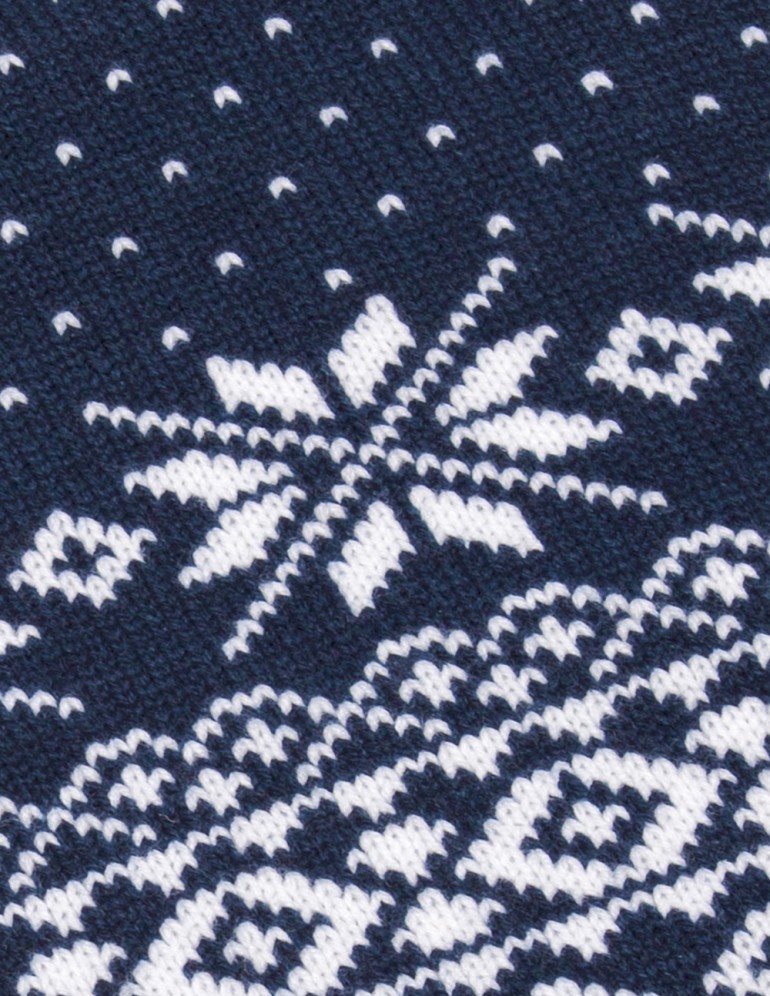 Детский шарф со снежинками - фото5