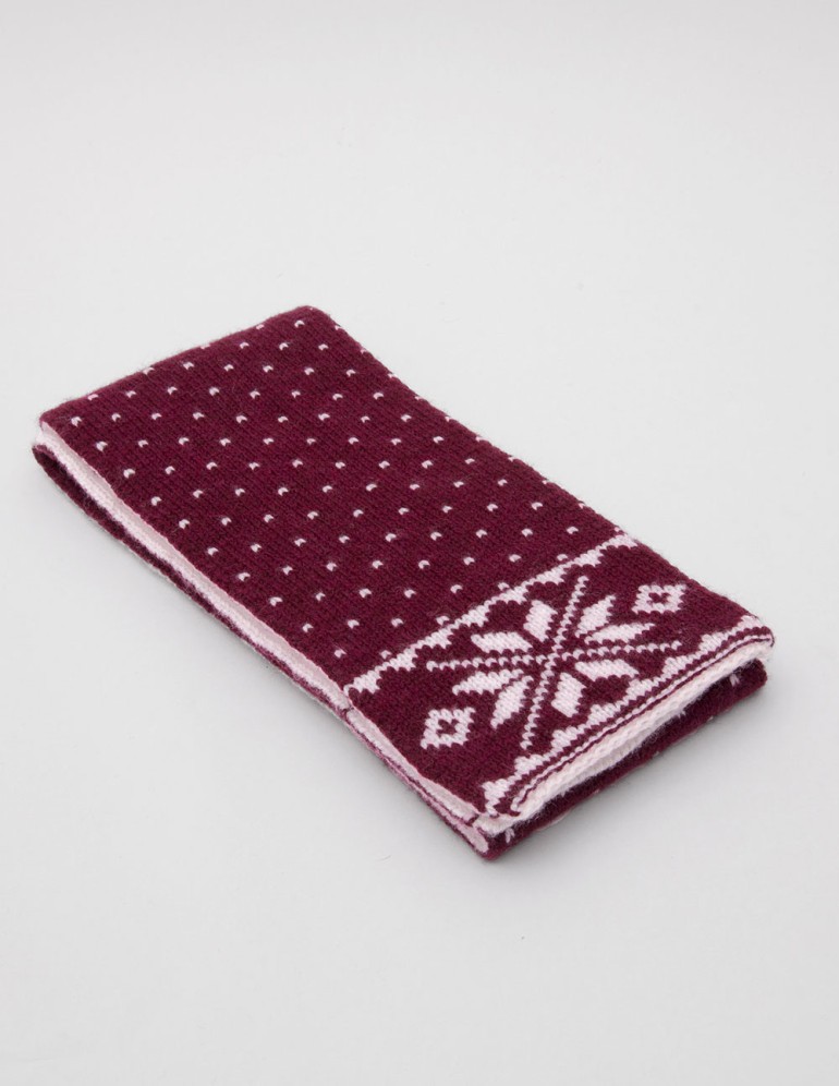 Детский шарф со снежинками - фото2