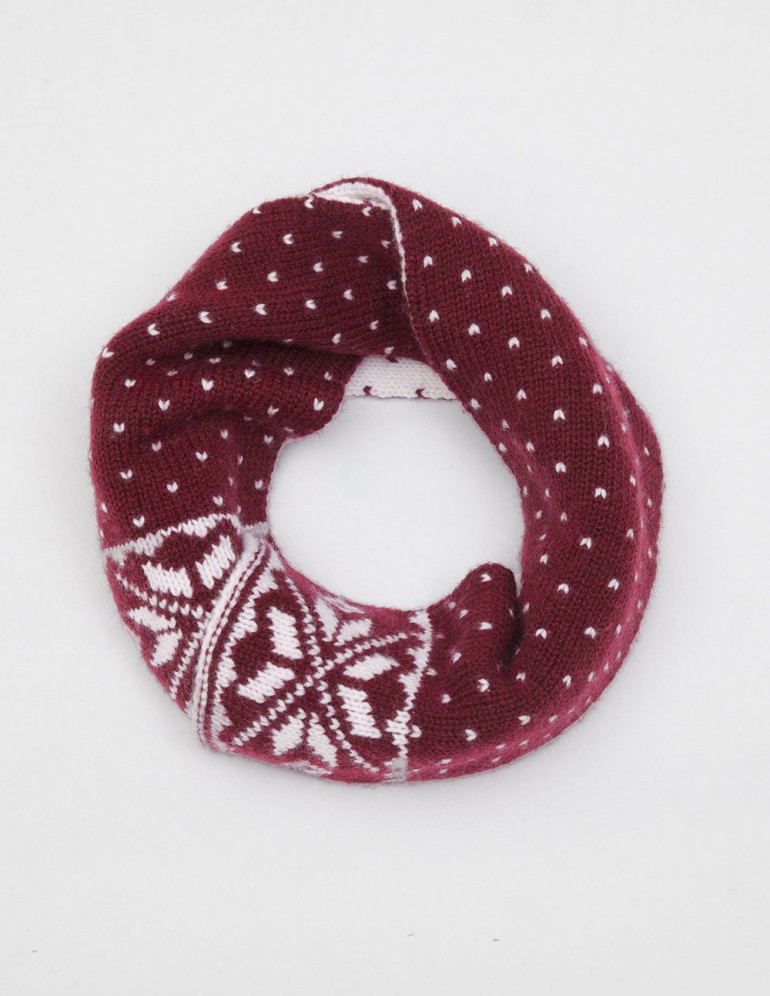 Детский шарф со снежинками - фото3