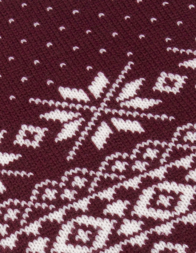 Детский шарф со снежинками - фото5