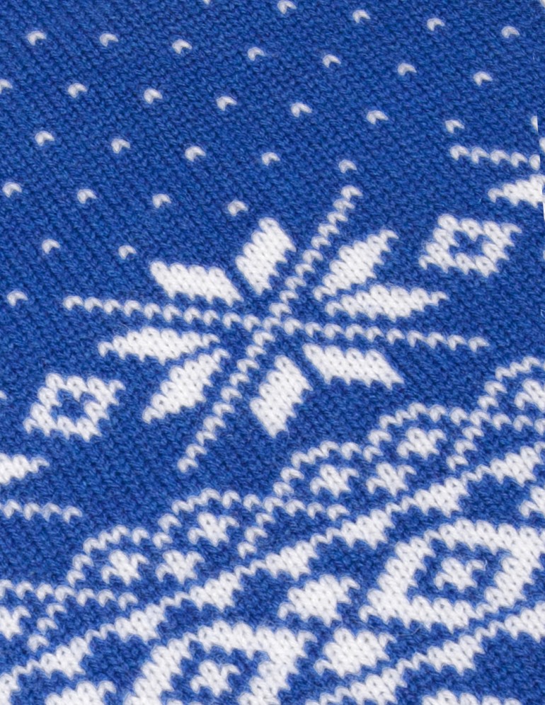 Детский шарф со снежинками - фото5