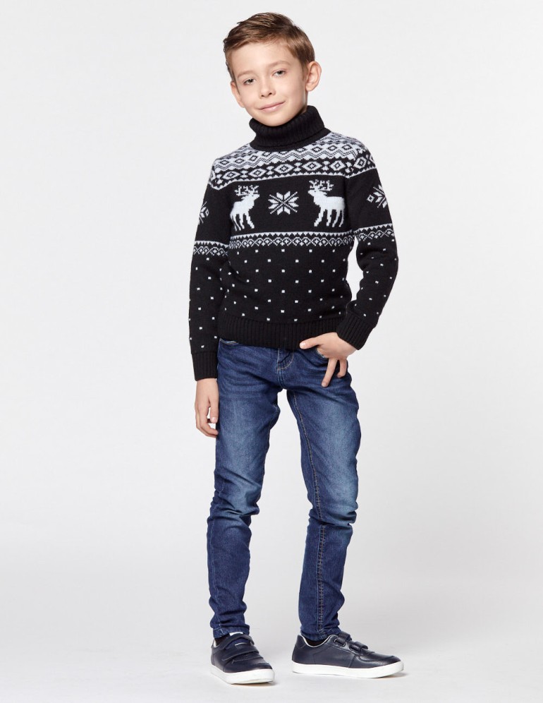 Детский свитер с оленями - фото4