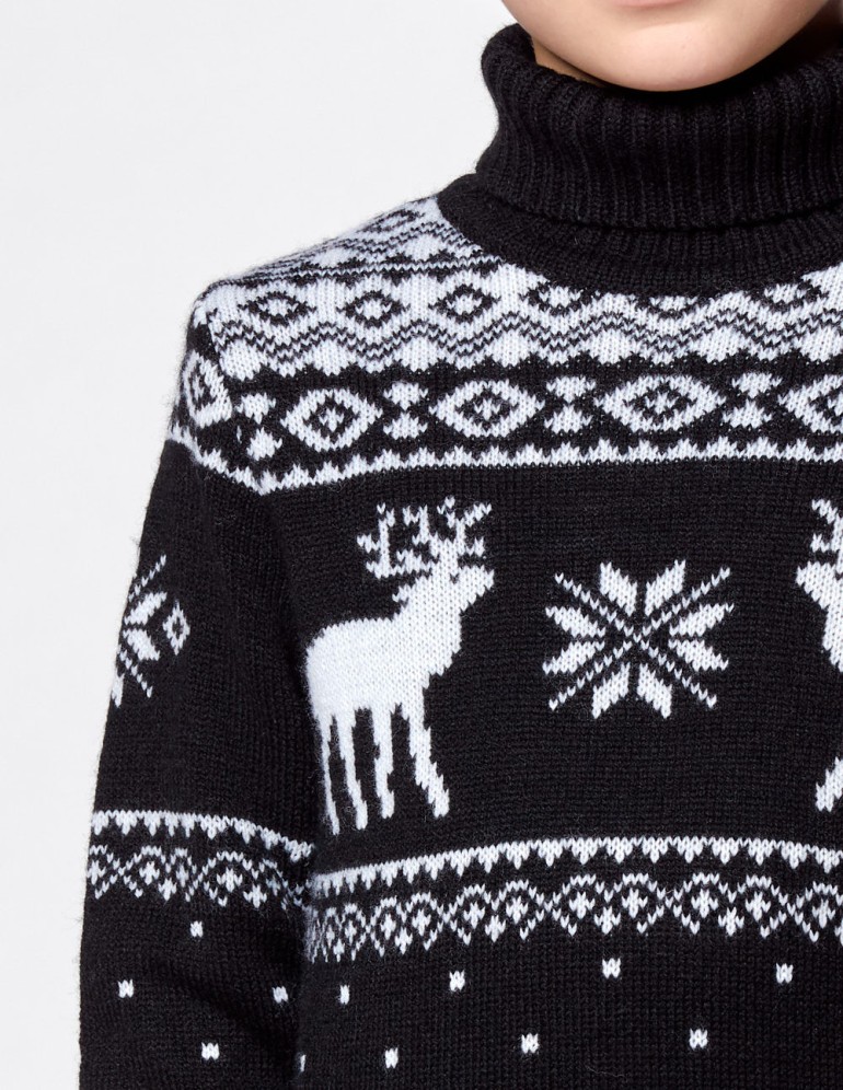Детский свитер с оленями - фото5
