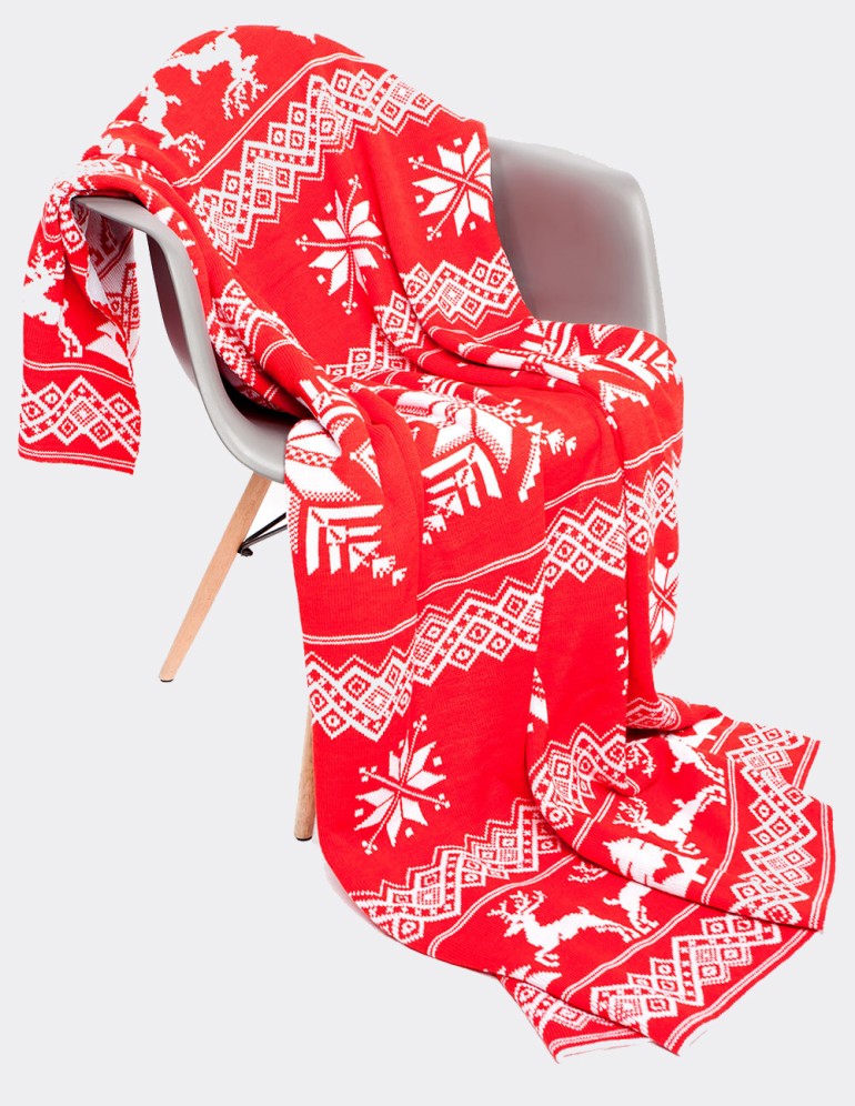 Плед с оленями - фото1