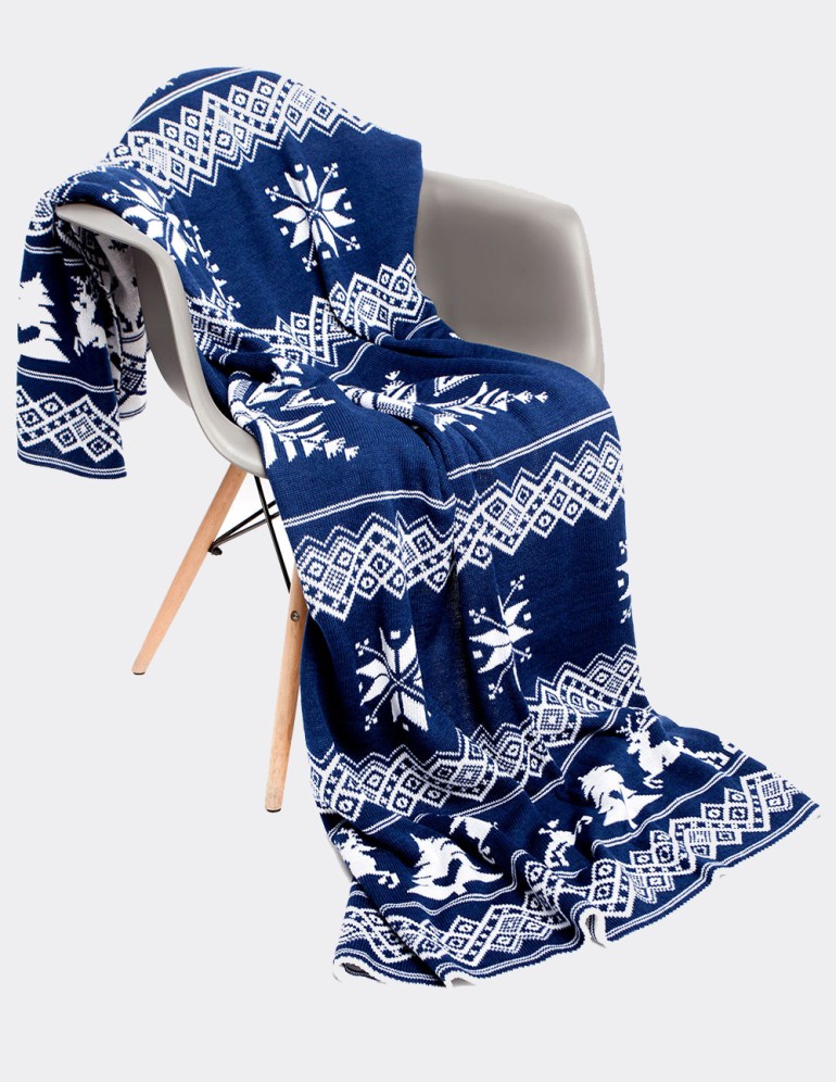 Плед с оленями - фото1