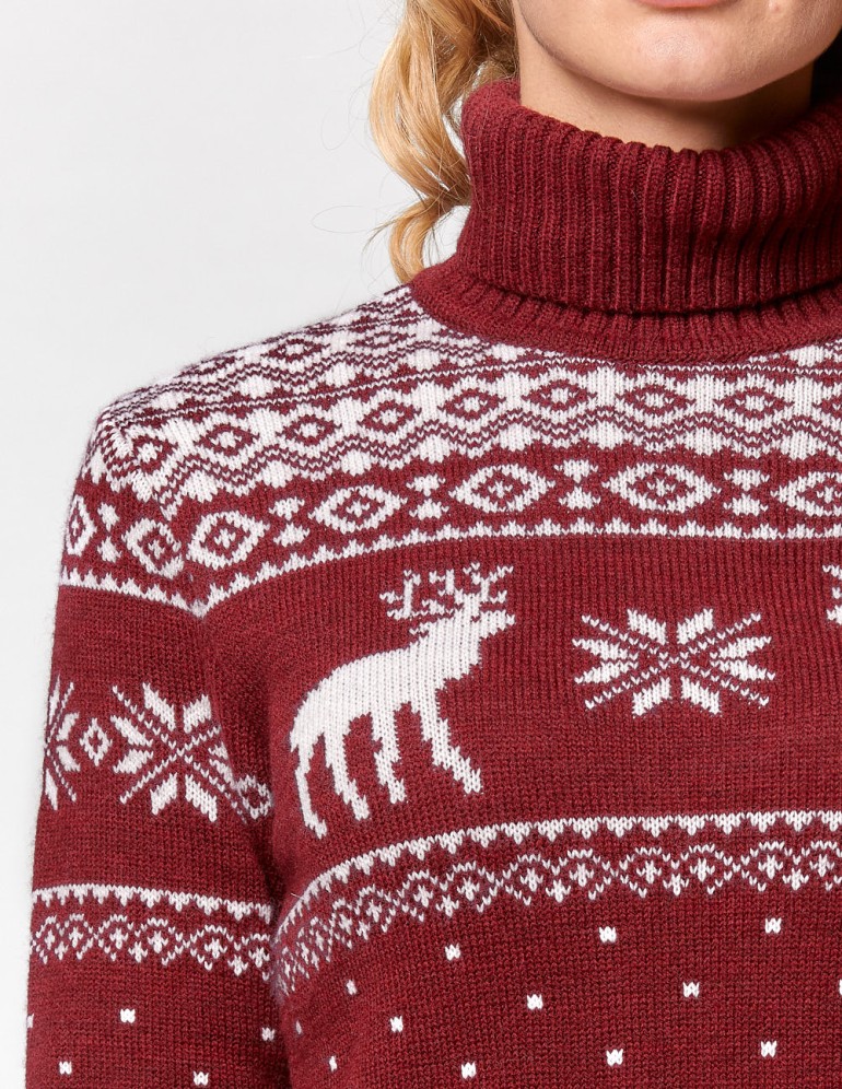 Женский свитер с оленями - фото2