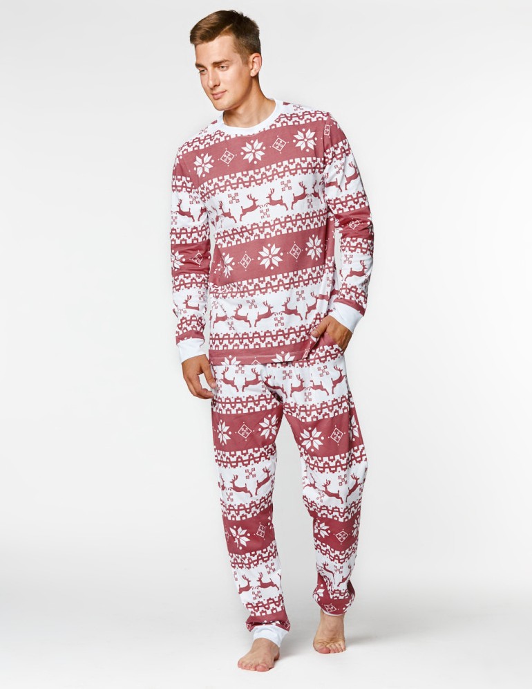 Мужская пижама с оленями - фото3