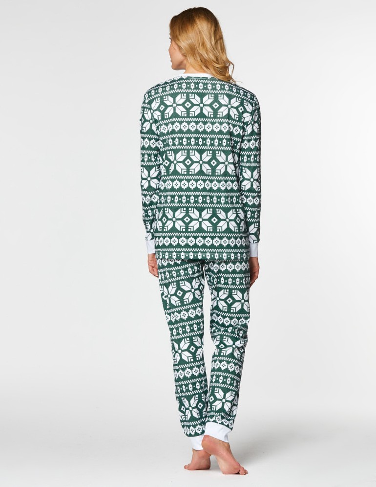 Женская пижама со снежинками - фото4