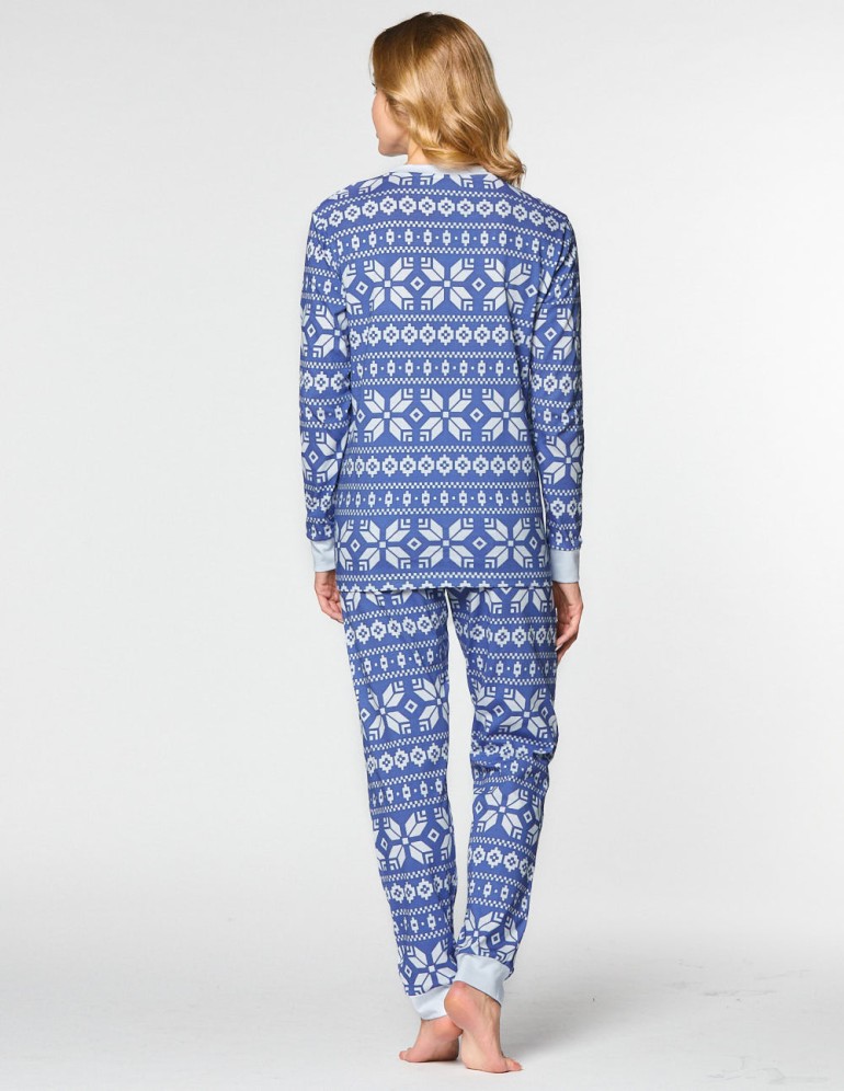 Женская пижама со снежинками - фото4