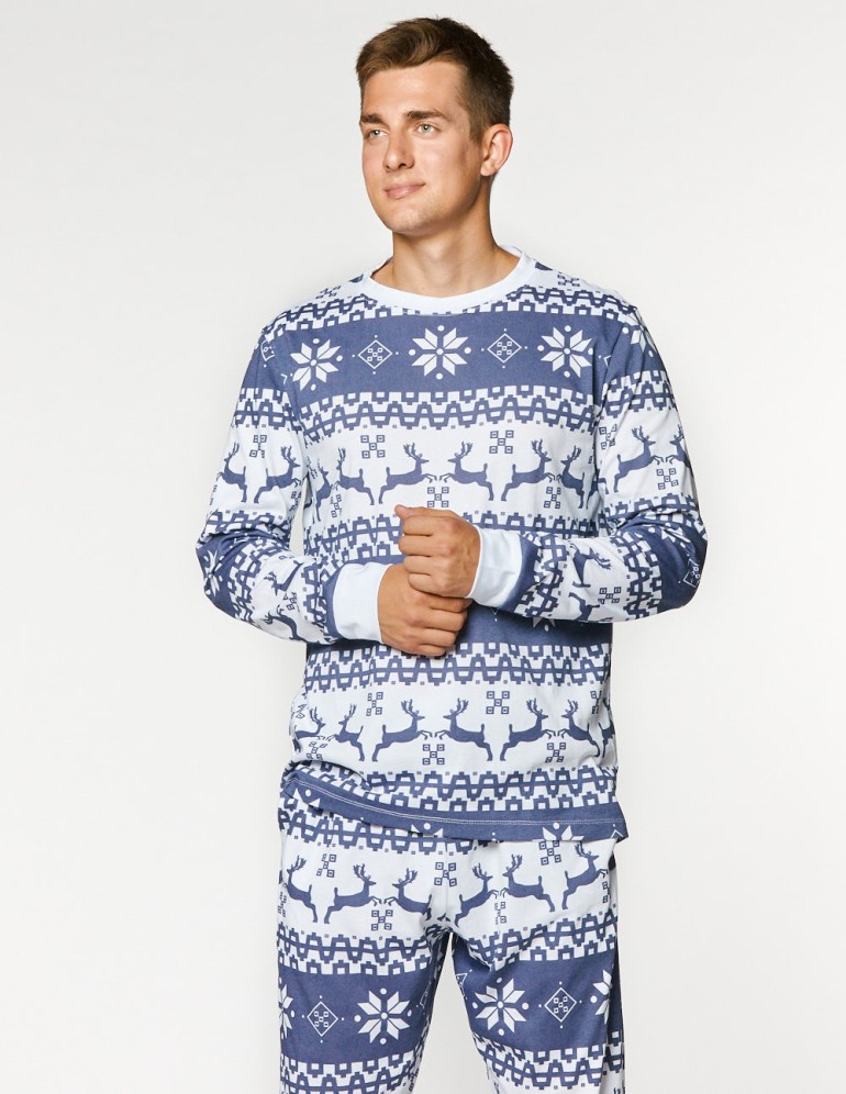 Мужская пижама с оленями - фото2