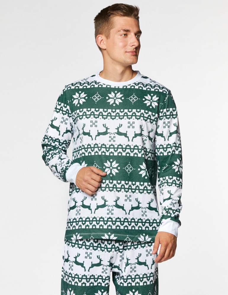 Мужская пижама с оленями - фото2