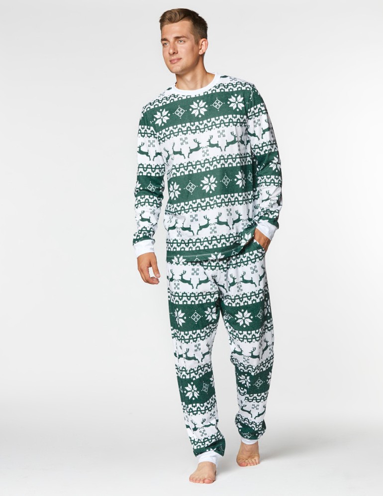 Мужская пижама с оленями - фото3
