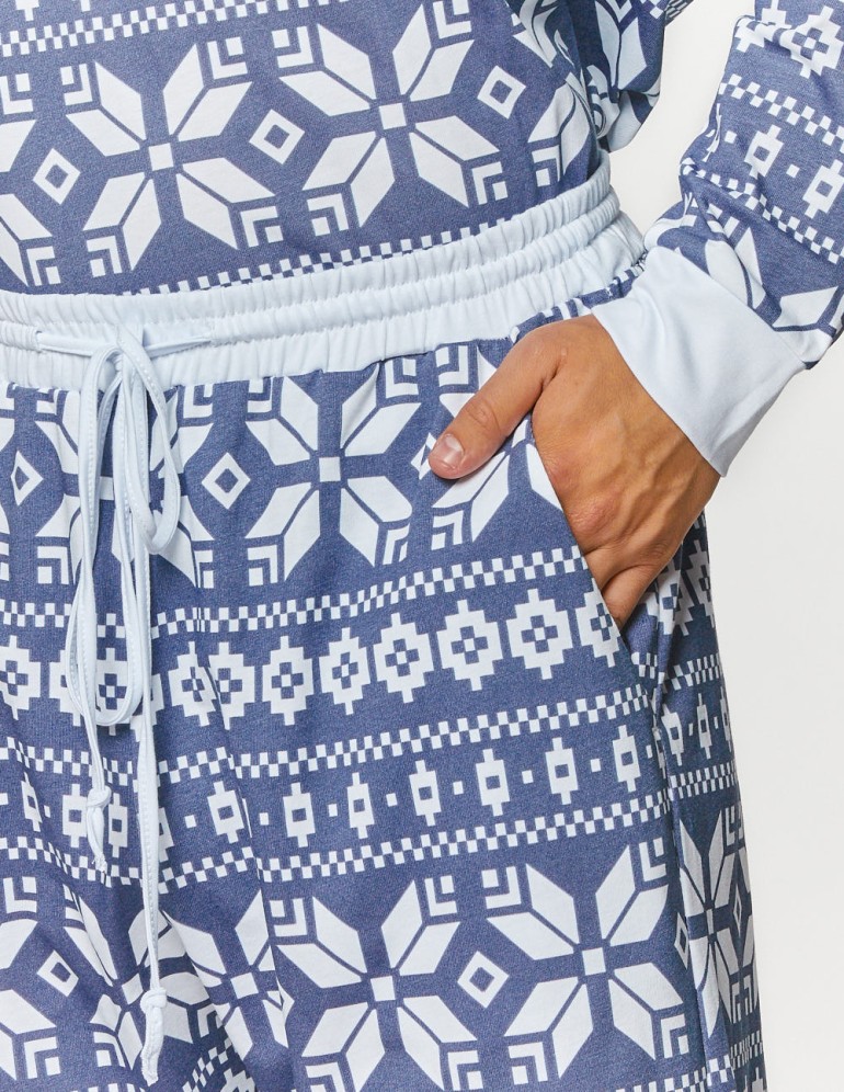 Мужская пижама со снежинками - фото5