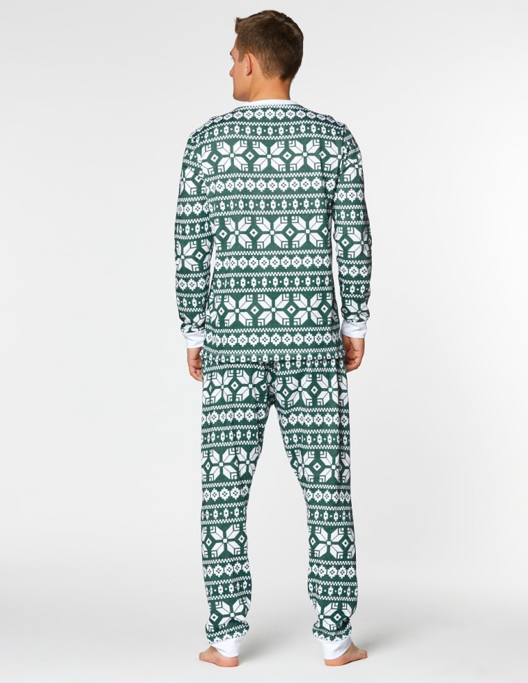 Мужская пижама со снежинками - фото4