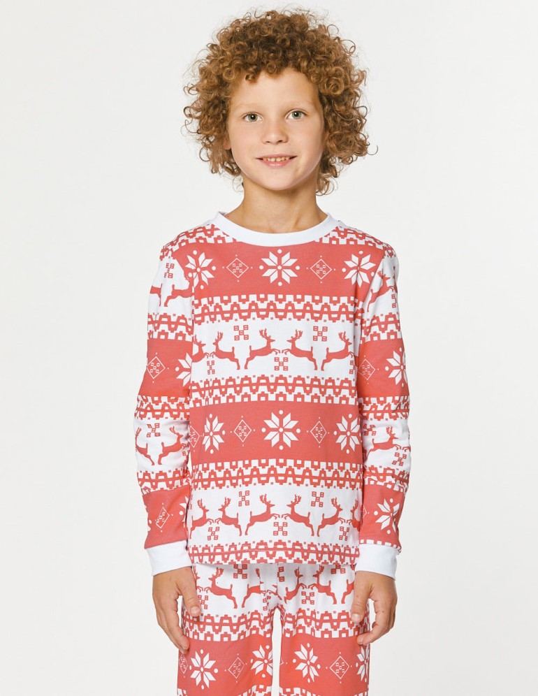 Пижама с оленями для мальчика - фото2