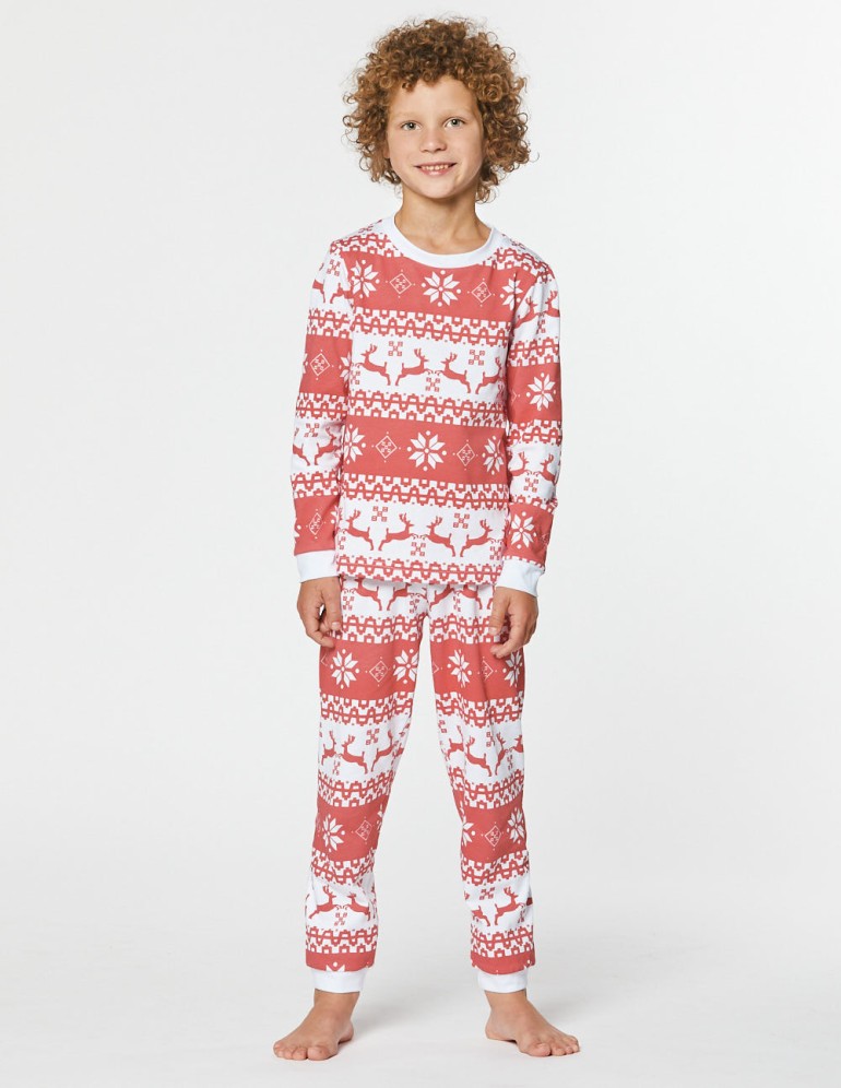 Пижама с оленями для мальчика - фото3