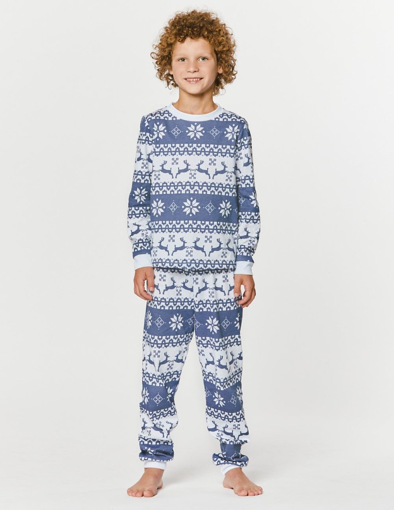 Пижама с оленями для мальчика - фото3