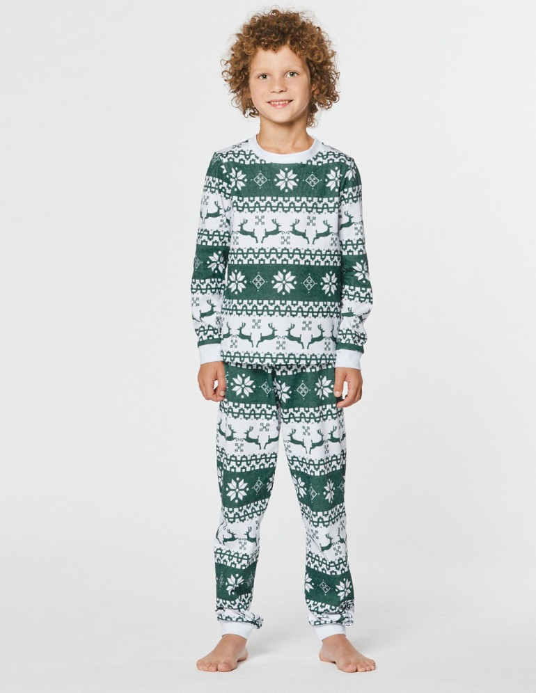Пижама с оленями для мальчика - фото3
