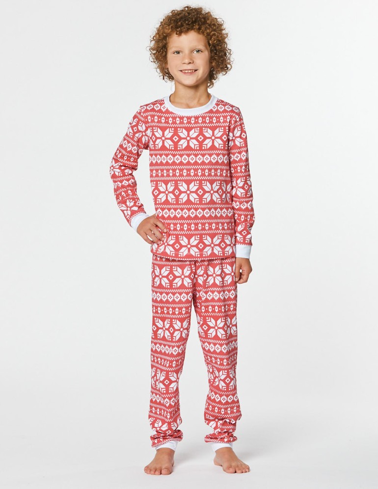 Пижама со снежинками для мальчичка - фото3