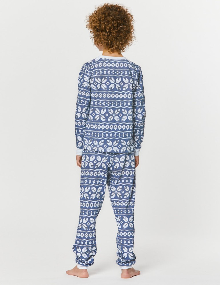 Пижама со снежинками для мальчичка - фото4