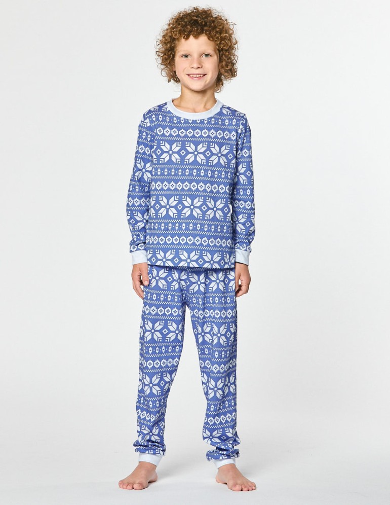 Пижама со снежинками для мальчичка - фото3