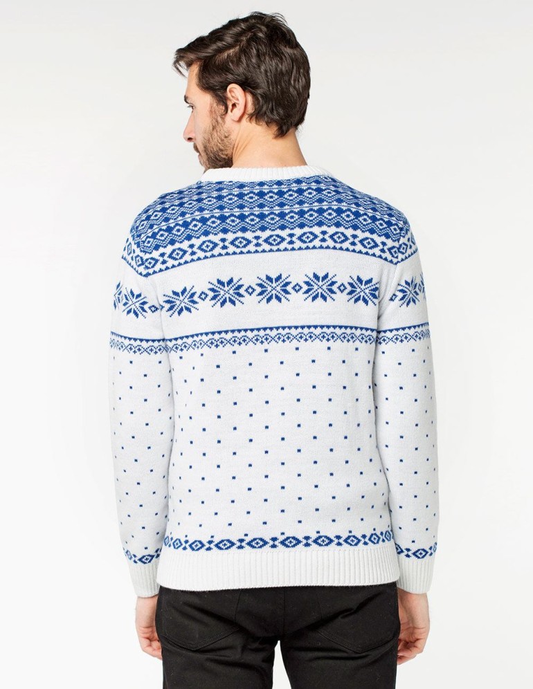 Мужской свитер с оленями - фото3