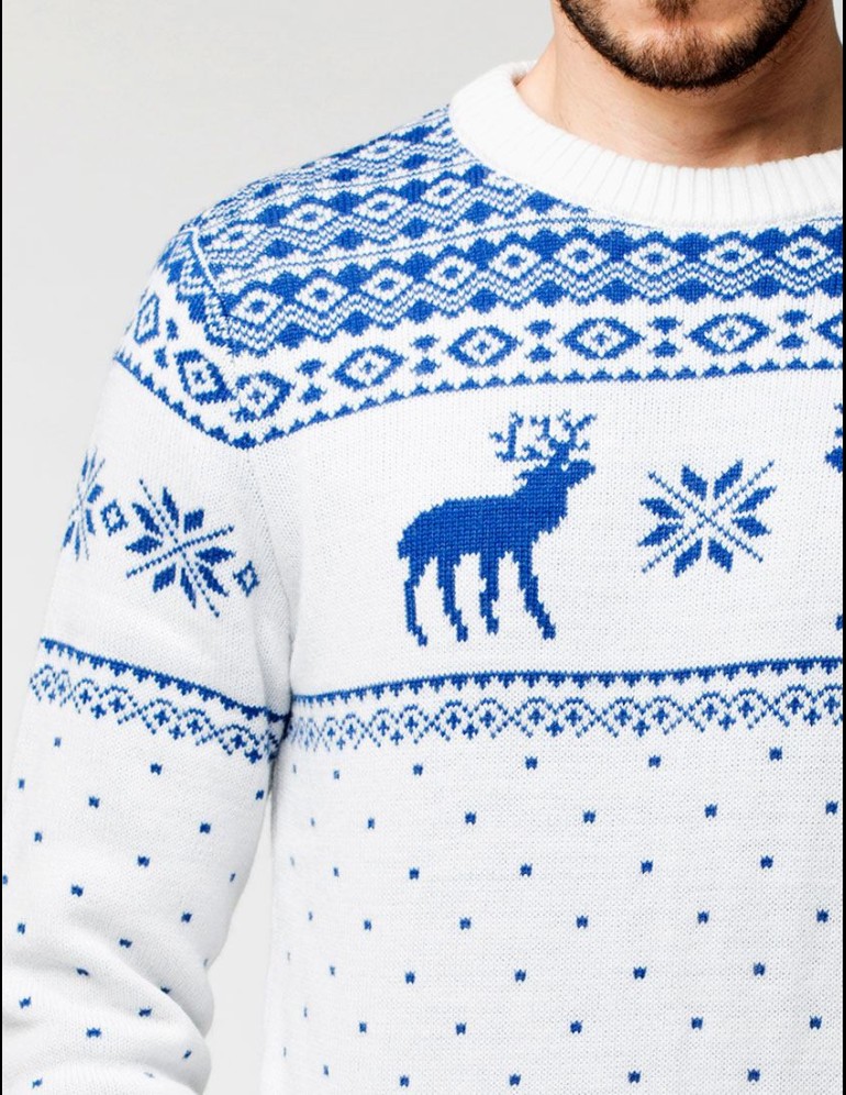 Мужской свитер с оленями - фото5