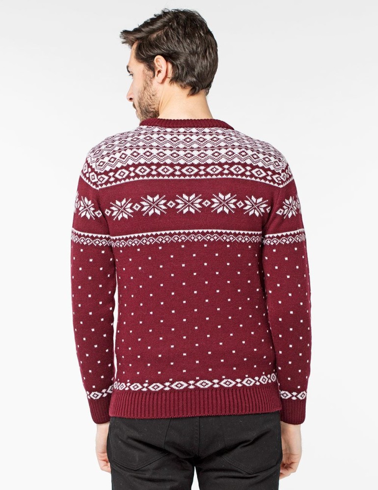 Мужской свитер с оленями - фото3