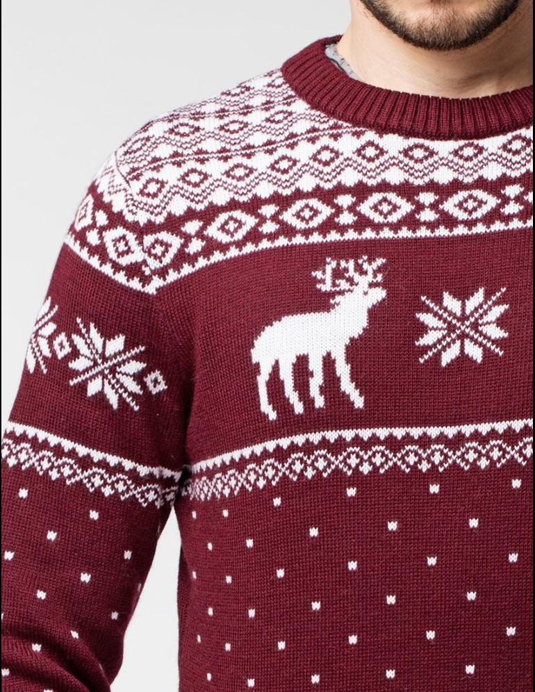 Мужской свитер с оленями - фото5