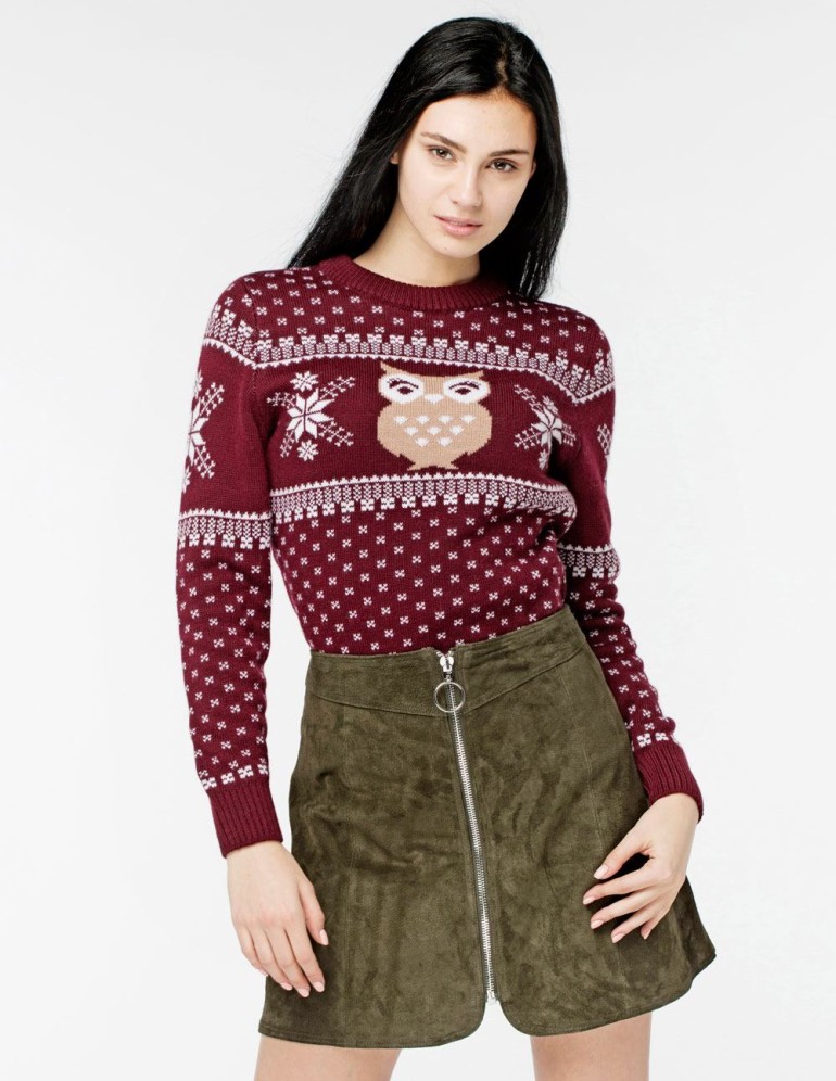 Женский свитер с совой - фото2