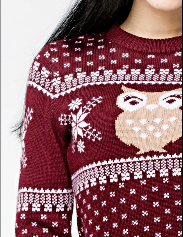 Женский свитер с совой - фото5